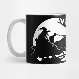 Mystical Figure on Santa's Sledge - Fantasy Mug